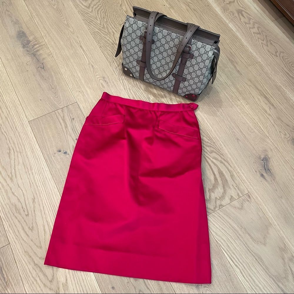 Vintage Saint Laurent Rive Gauche | YSL Paris Designer Skirt | Made in France |